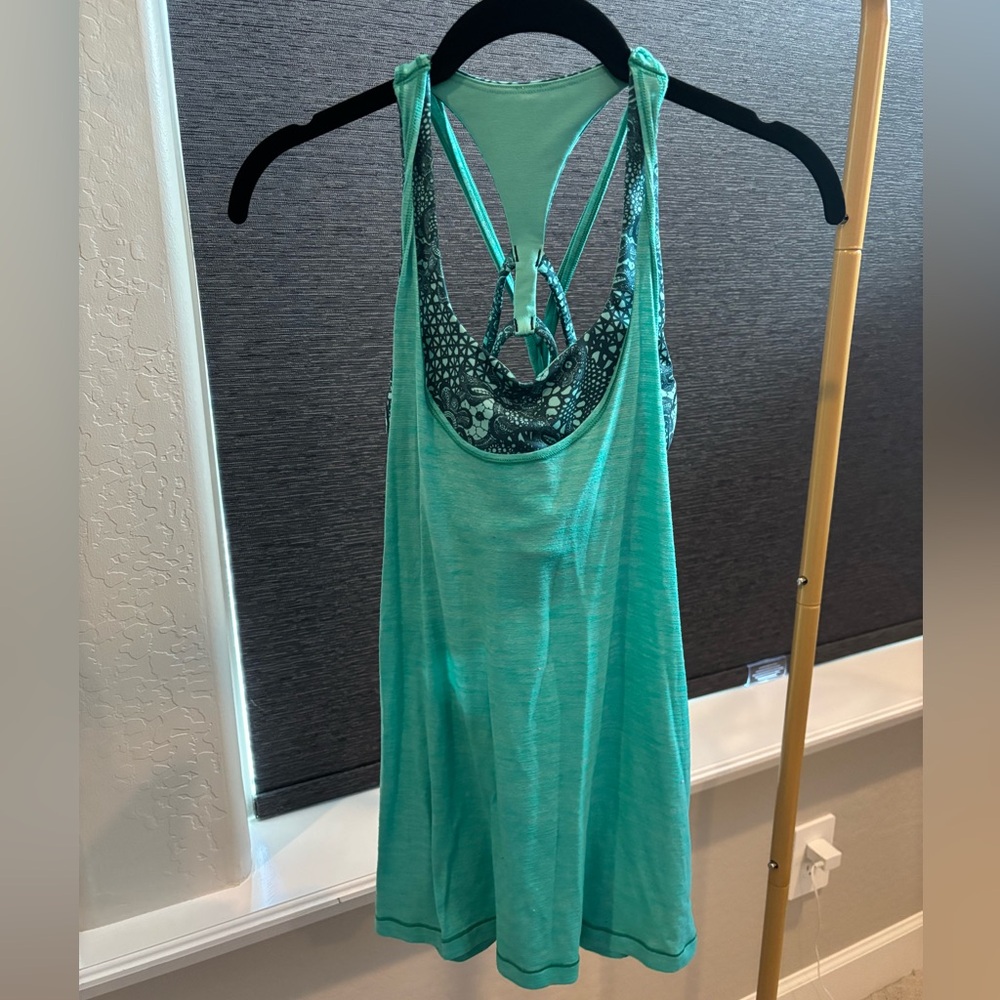Lululemon Teal Racerback Tank Top